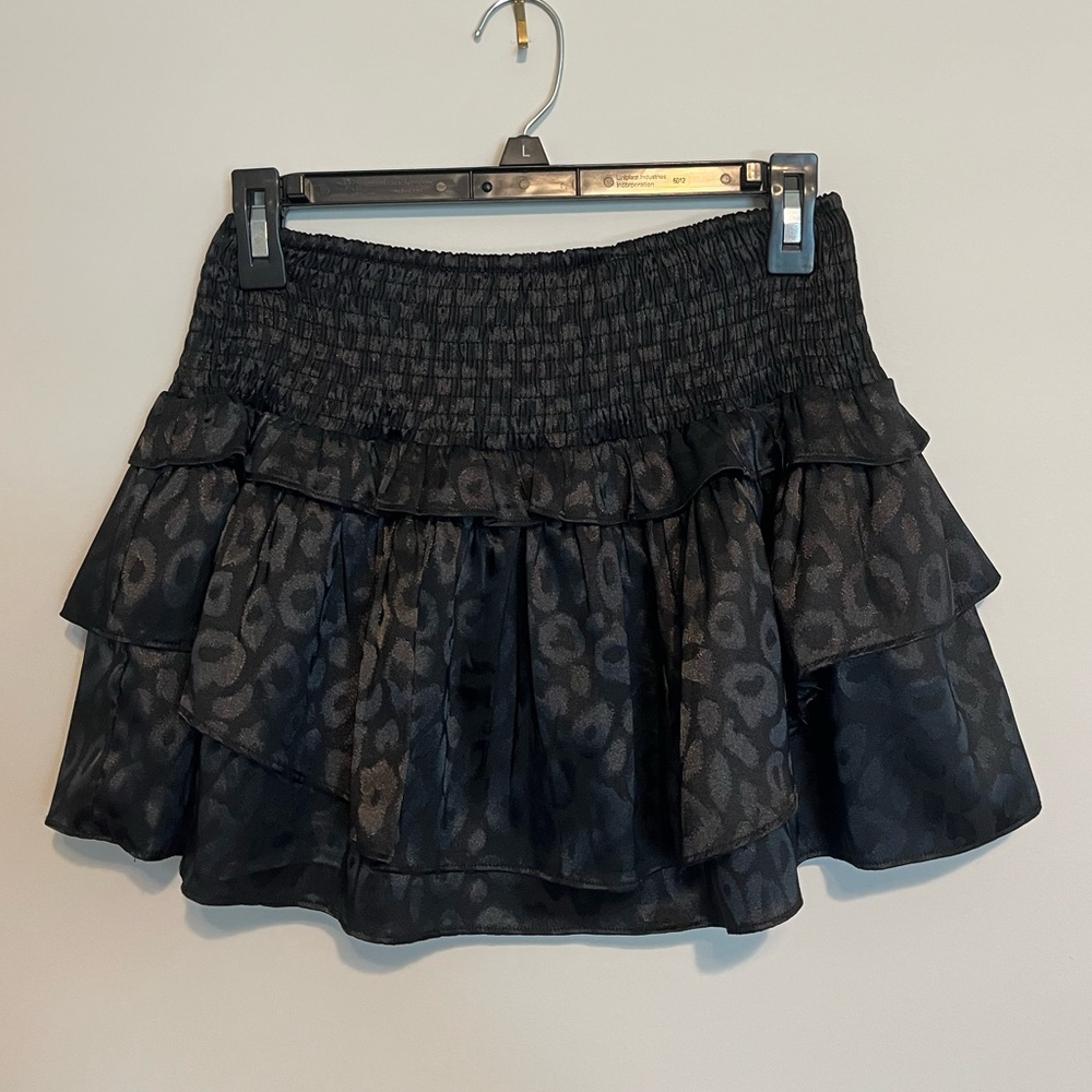 Black cheetah Do+Be Skirt NWT